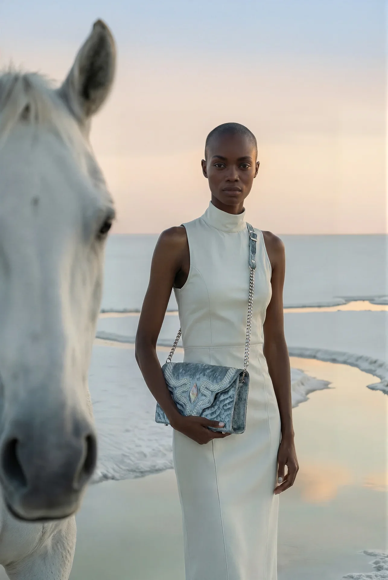 LMS campaign visual, blue bag
